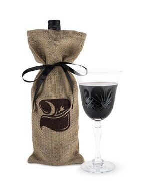 Twine Living Blind Wine Tasting Kit Numbered Burlap Wine Bags Set of 4 NEW